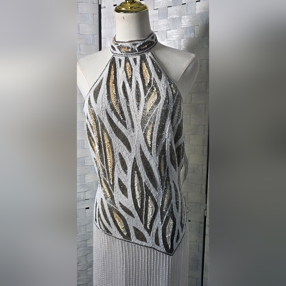 80'S VNTG SCALA FULLY BEADED GOWN